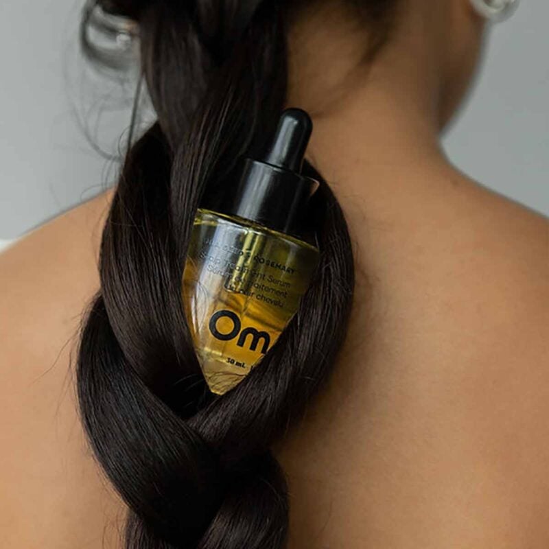 Dramatically improve the look and feel of your hair with Om Organics Amla Seed + Rosemary Scalp Treatment Serum.