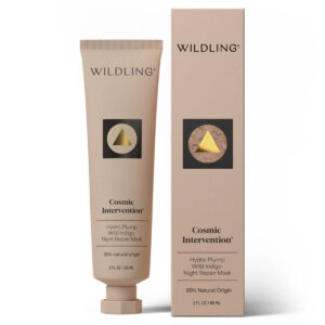 Wildling Cosmic Intervention Hydro-Plump Wild Indigo Night Repair Mask available at Inspire Beauty.