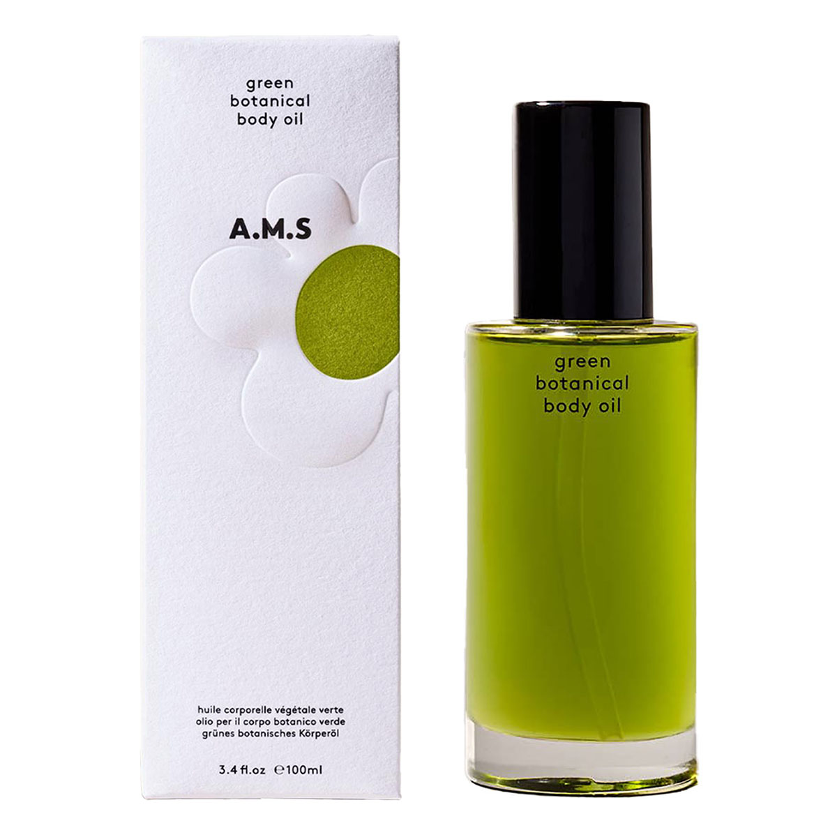 Activist A.M.S Green Botanical Body Oil is handcrafted, omega-rich body oil that soothes, calms and smooths all skin types throughout the seasons.