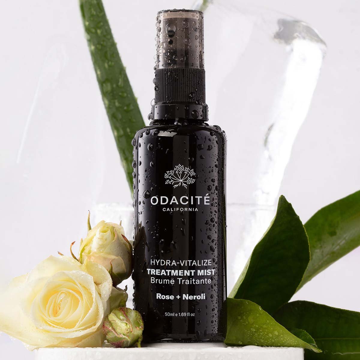 Odacité Hydra-Vitalize Treatment Mist infuses your skin with hydrating and balancing actives to quickly improve and refresh the appearance of combination, normal, or sensitive skin.