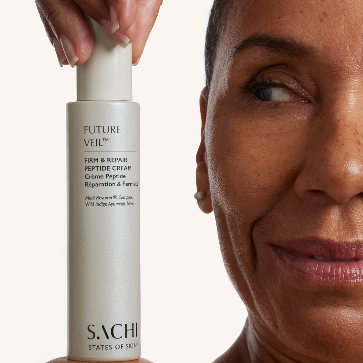Sachi Skin Future Veil Firm & Repair Peptide Cream available at Inspire Beauty