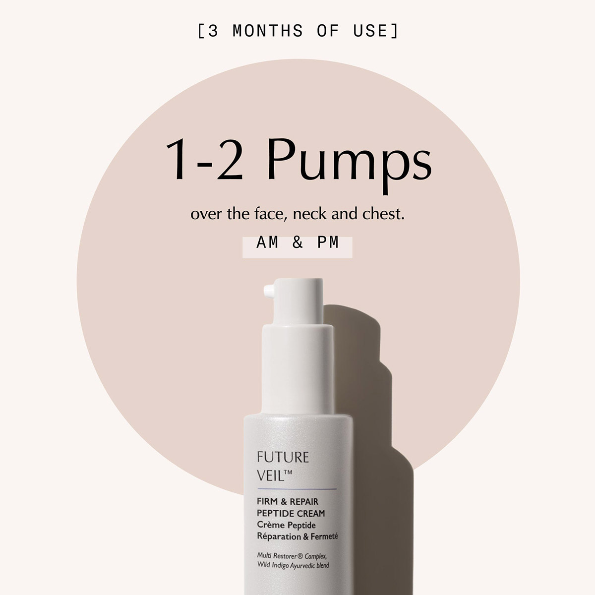 Sachi Skin Future Veil Firm & Repair Peptide Cream available at Inspire Beauty.