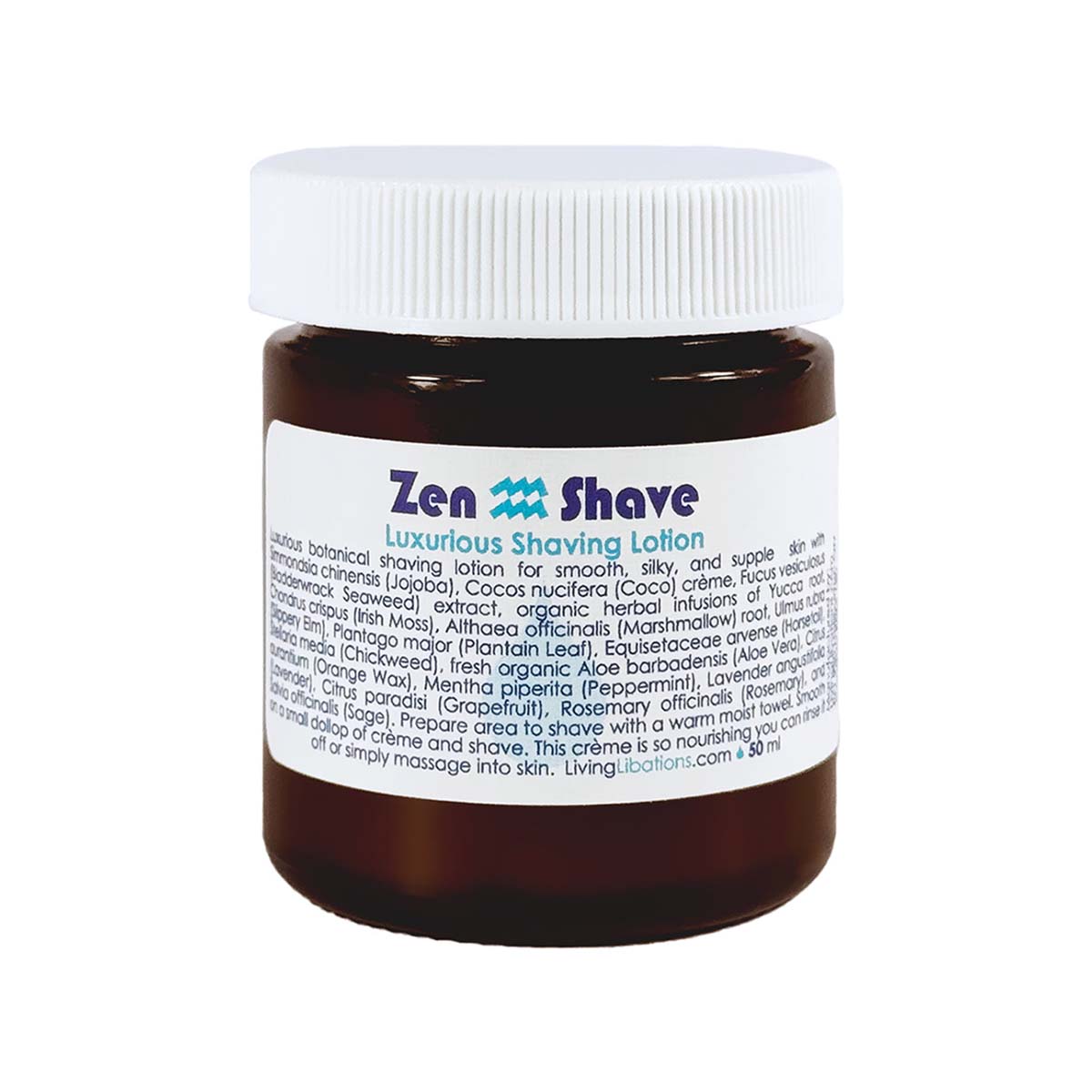 Living Libations Zen Shave Luscious Shaving Lotion available at Inspire Beauty.