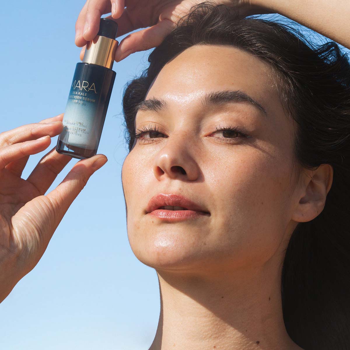 MARA Sea Kale Sunscreen Serum SPF 30 is a multi-tasking serum sunscreen hybrid that hydrates and protects.
