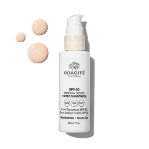 Shop Odacité SPF 50 Mineral Drops Tinted Sunscreen in shade 01 at Inspire Beauty.