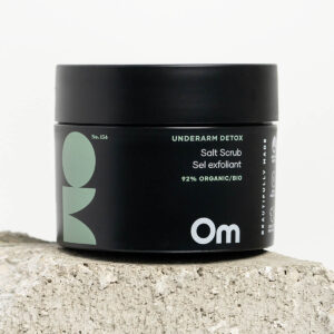 Shop Om Underarm Detox Salt Scrub at Inspire Beauty.