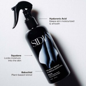 SIDIA The Body Serum lightweight, fast-absorbing formula hydrates and restores with every spray.