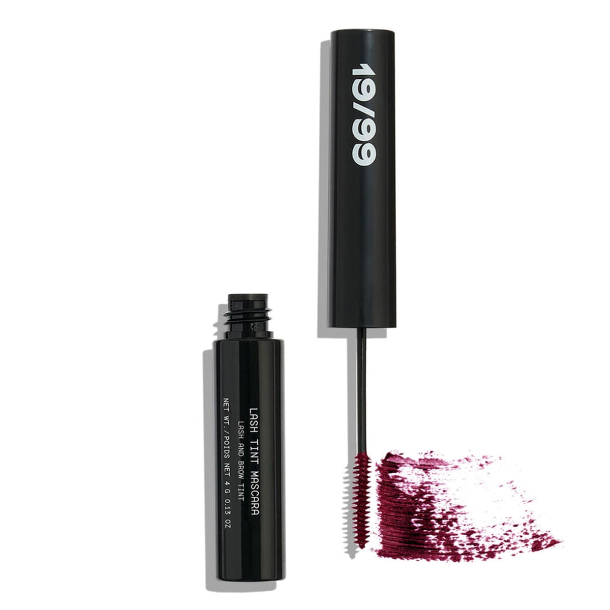 19/99 Beauty Lash Tint Mascara in shade Burgundy available at Inspire Beauty.