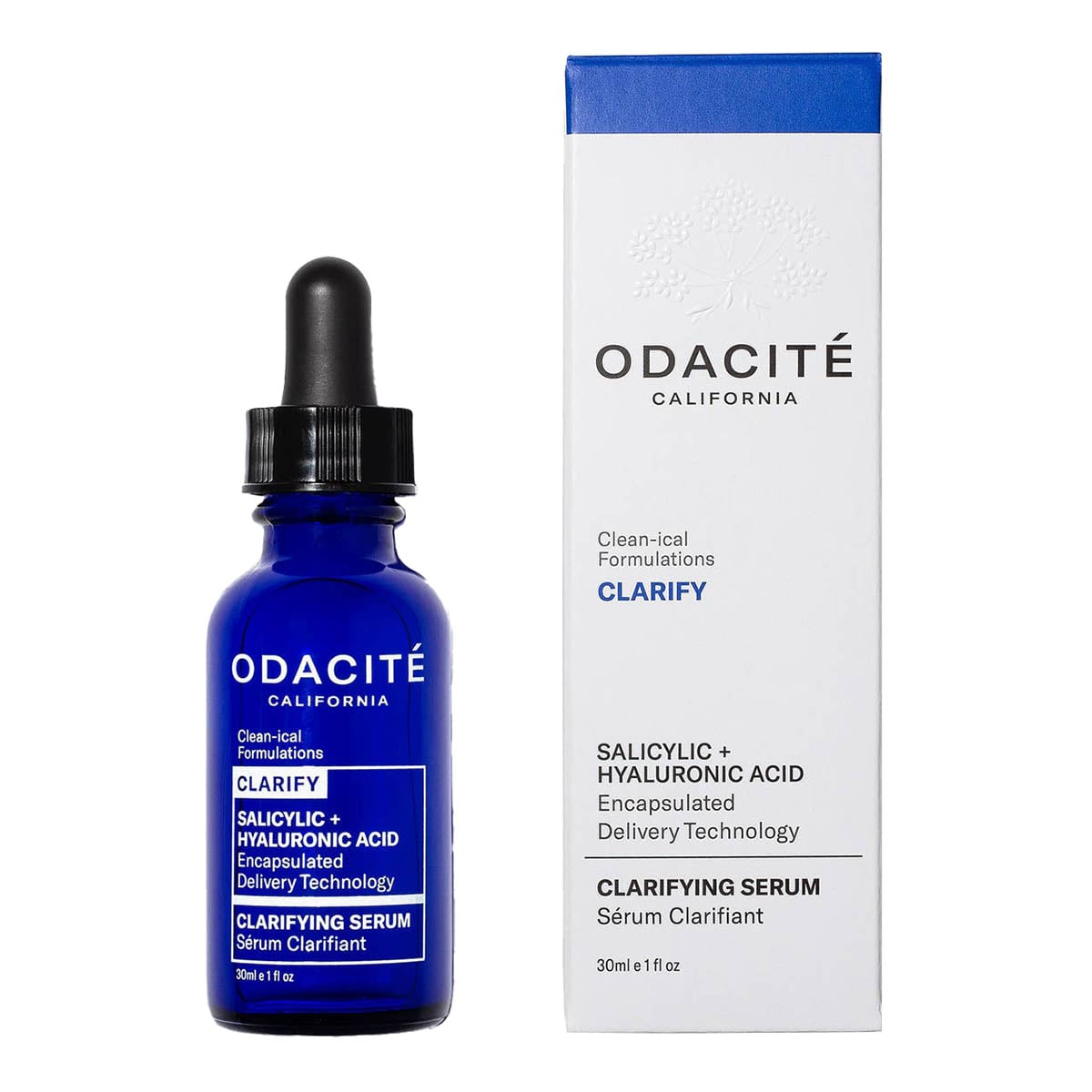 Odacité Clarify Salicylic + Hyaluronic Acid Serum available at Inspire Beauty.