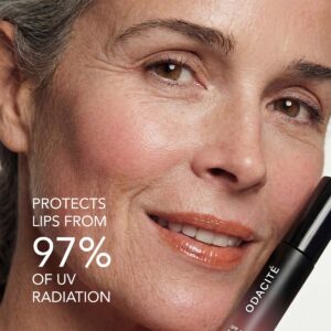 Odacité SPF 40 Nourishing Lip Serum in shade True Nude available at Inspire Beauty.
