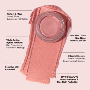 Odacité SPF 50 Color Balm in shade Sienna Rose available at Inspire Beauty.