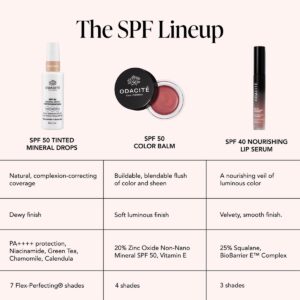 Odacité SPF makeup and complexion products available at Inspire Beauty.