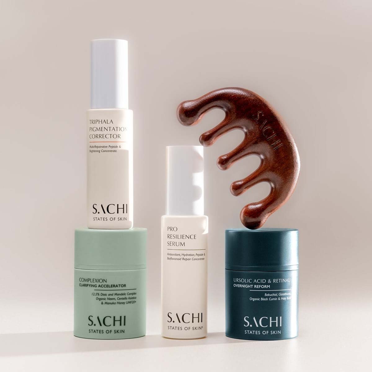 Shop Sachi Skin ayurvedic skincare at Inspire Beauty for clear, luminous skin.