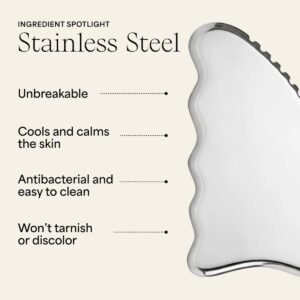 Benefits of Wildling Stainless Steel Body Gua Sha the Aura Platinum.