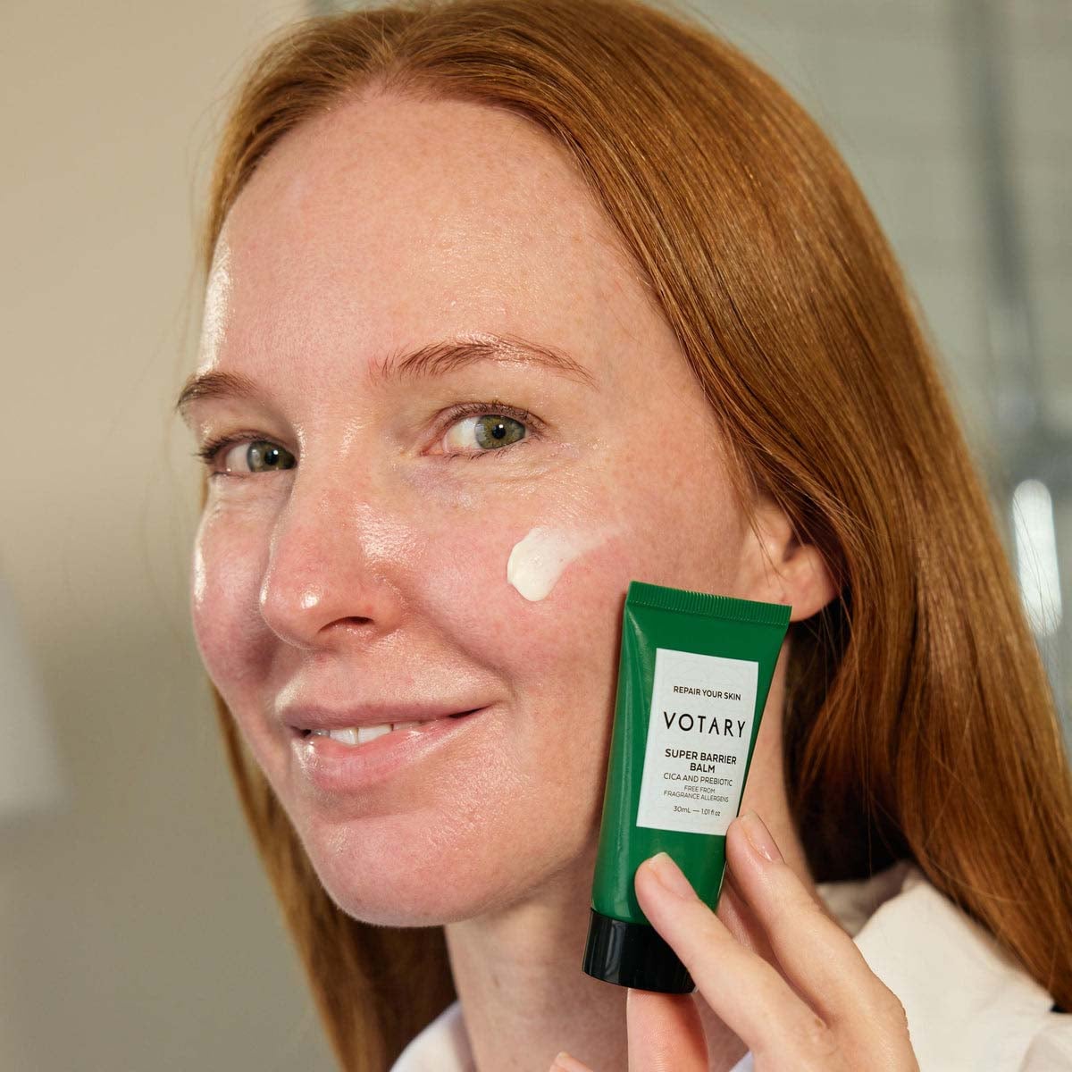 VOTARY Super Barrier Balm is an ultra nourishing balm for smooth, supple skin.