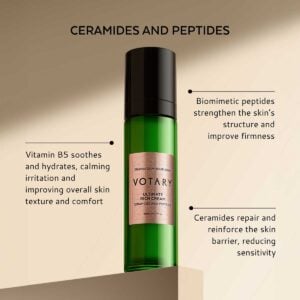 VOTARY Ultimate Rich Cream is a deeply hydrating peptide moisturizer to lock in moisture and visibly smooth and firm skin.