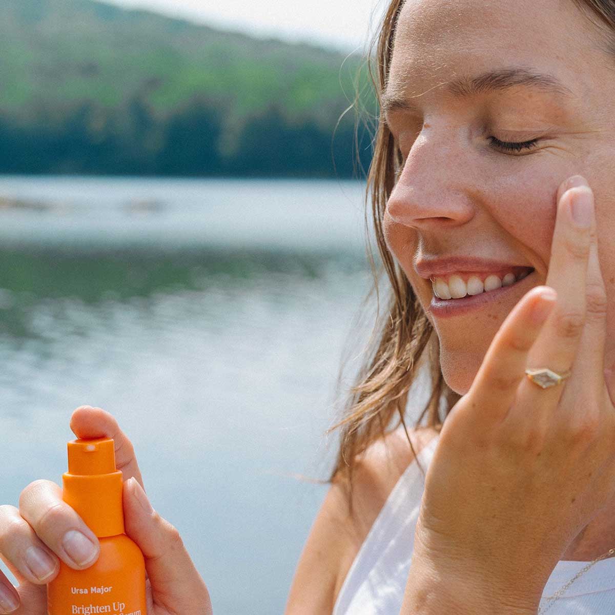 Ursa Major Brighten Up Vitamin C Serum available at Inspire Beauty.