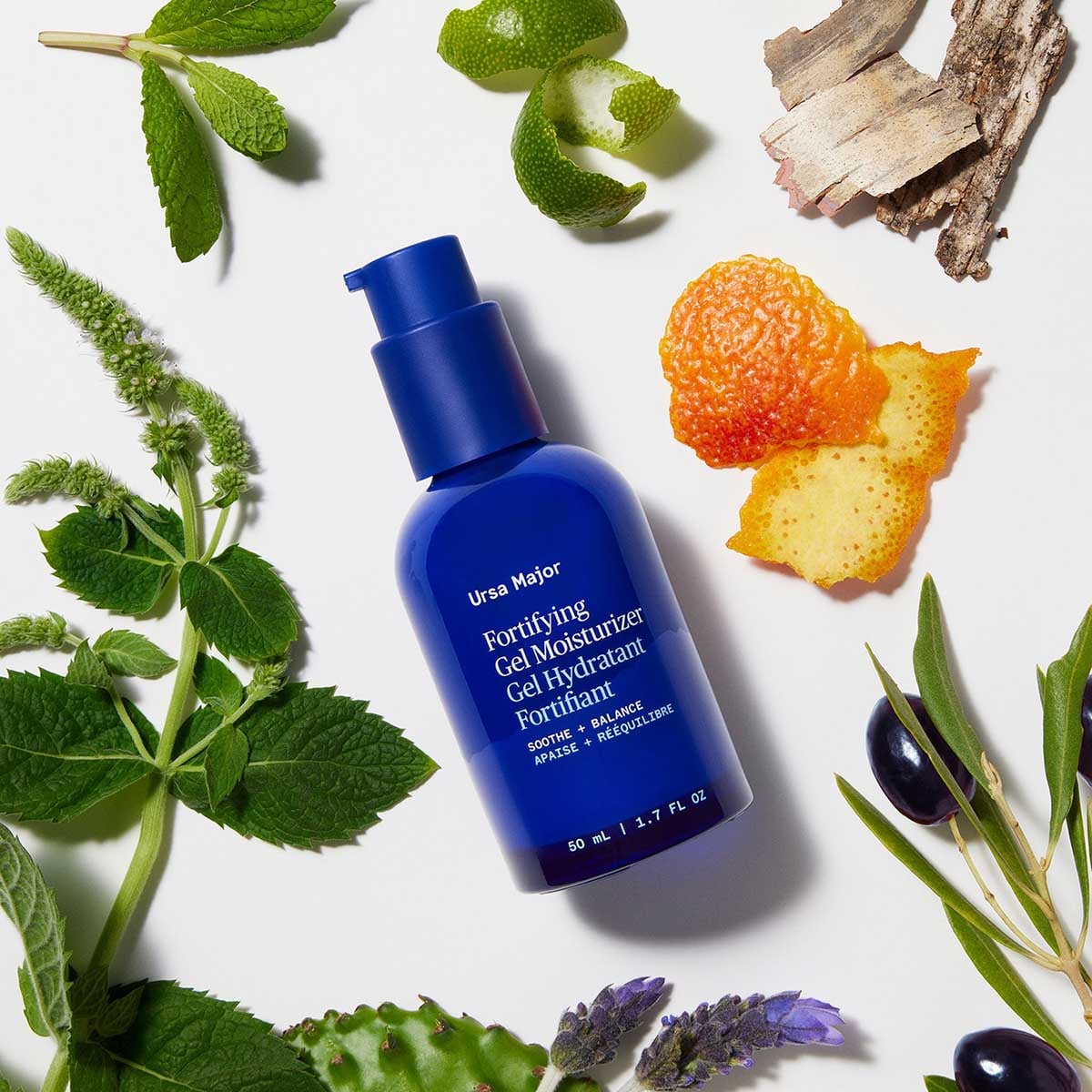Ursa Major Fortifying Gel Moisturizer is a lightweight, serum-like gel moisturizer that keeps skin feeling clear, refreshed, and hydrated all day.