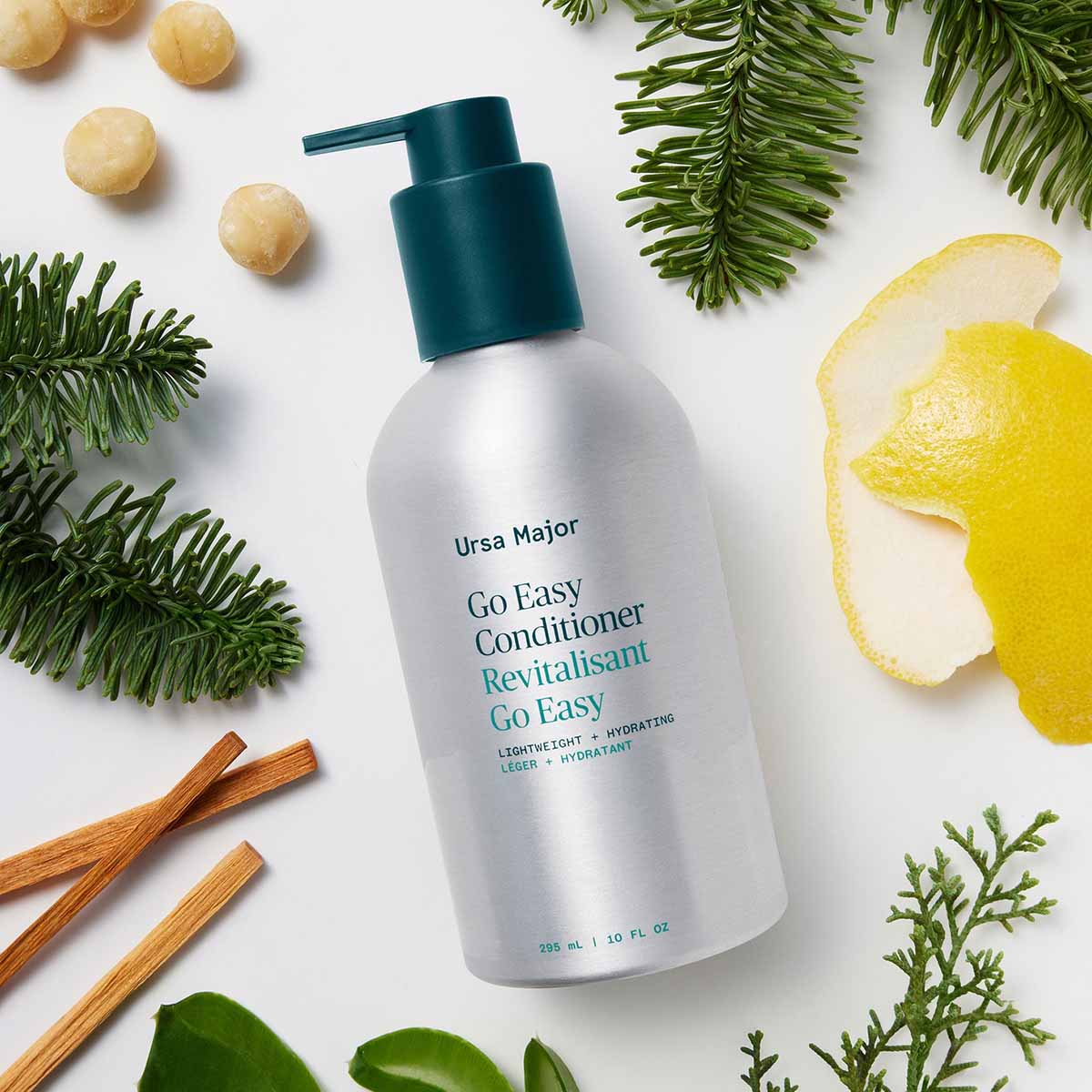 Ursa Major Go Easy Conditioner works great for all hair types.