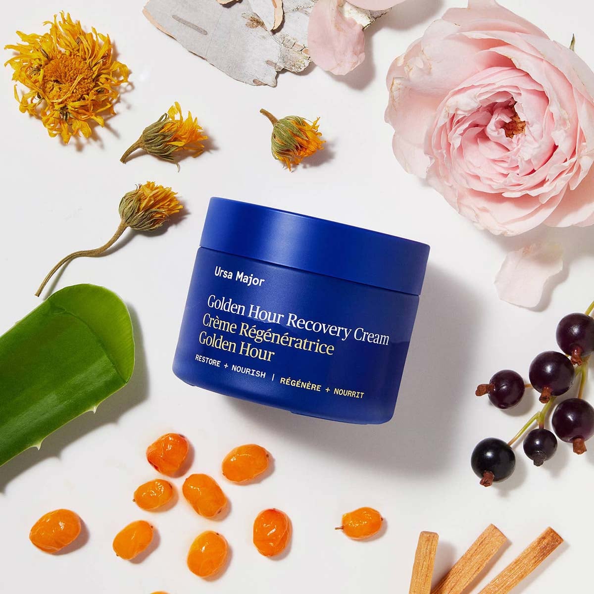 Ursa Major Golden Hour Recovery Cream is packed with antioxidants, vitamins & omegas to restore balance to your skin.