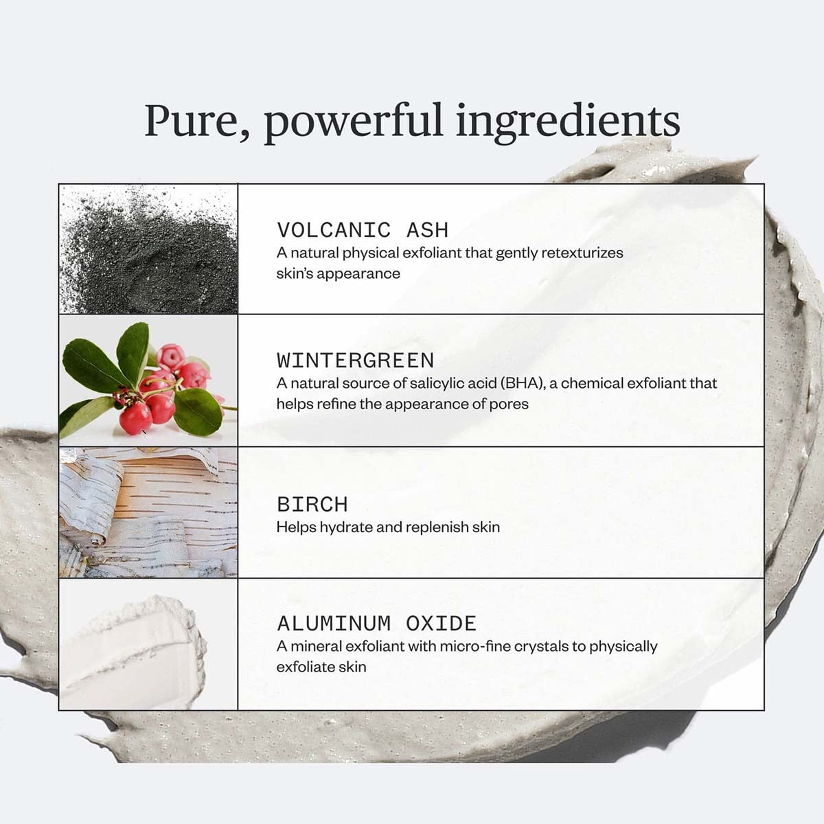 Ursa Major Green Slate Mineral Polish ingredients.