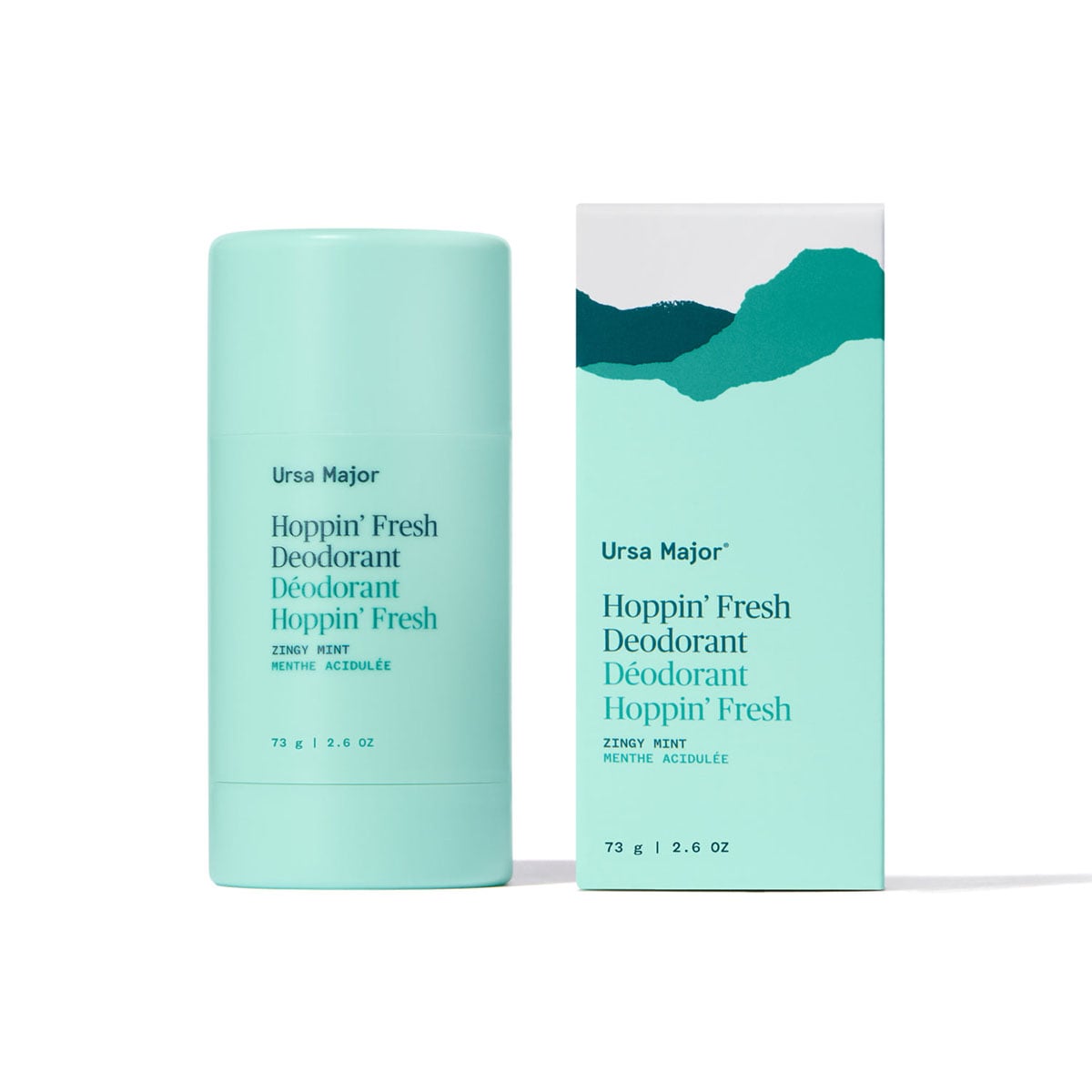 Ursa Major Hoppin’ Fresh Deodorant is a clean aluminum & baking soda-free stick deodorant available at Inspire Beauty.