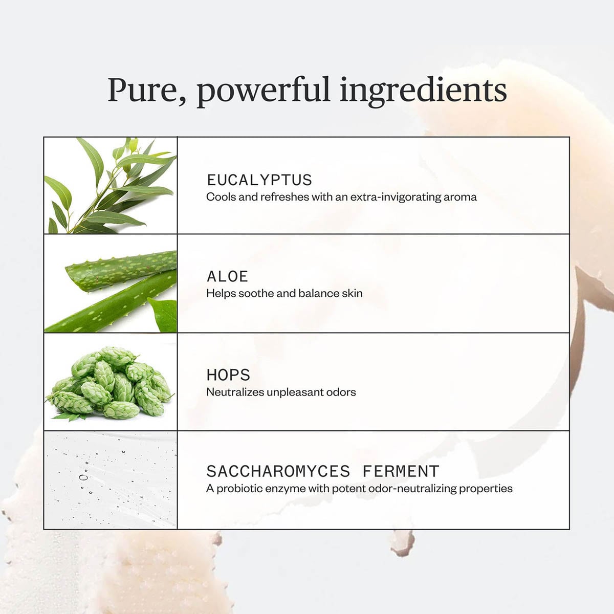 Ursa Major Hoppin’ Fresh Deodorant is an all natural clean deodorant available at Inspire Beauty.