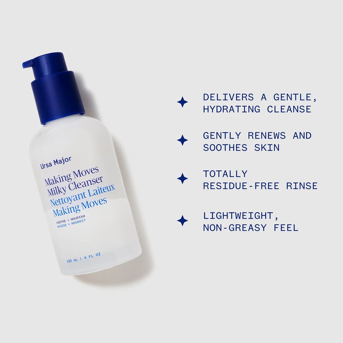 Ursa Major Making Moves Milky Cleanser is a super-soothing cleansing milk for soft, hydrated skin.