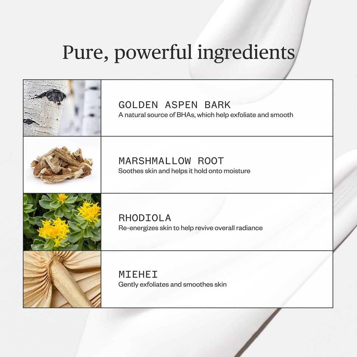 Ursa Major Making Moves Milky Cleanser ingredients.
