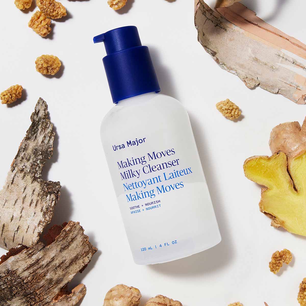 Ursa Major Making Moves Milky Cleanser is a soothing milky cleanser that refreshes skin, and leaves nothing behind.