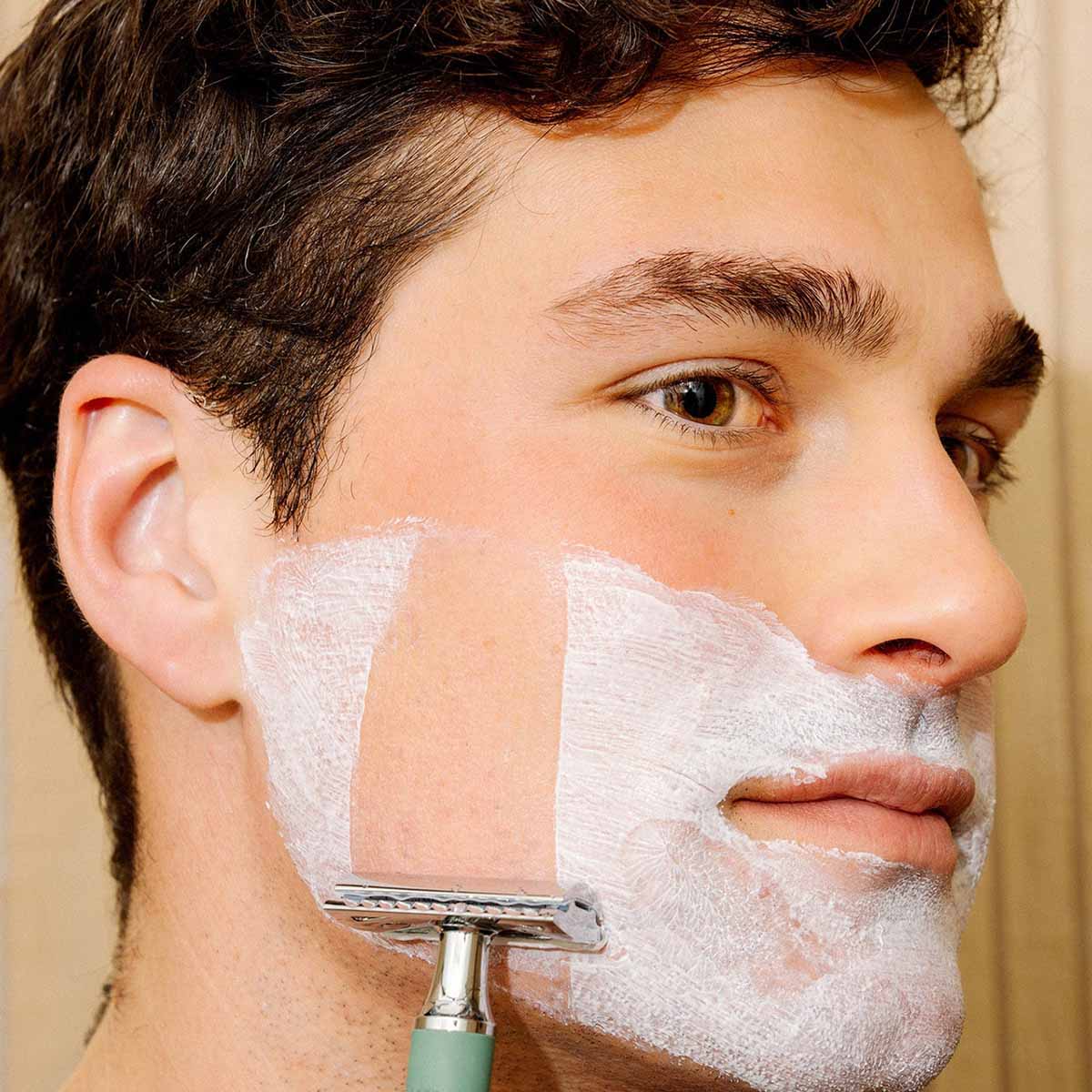 Ursa Major Stellar Shave Cream is an all natural non-foaming shave cream for face and body.