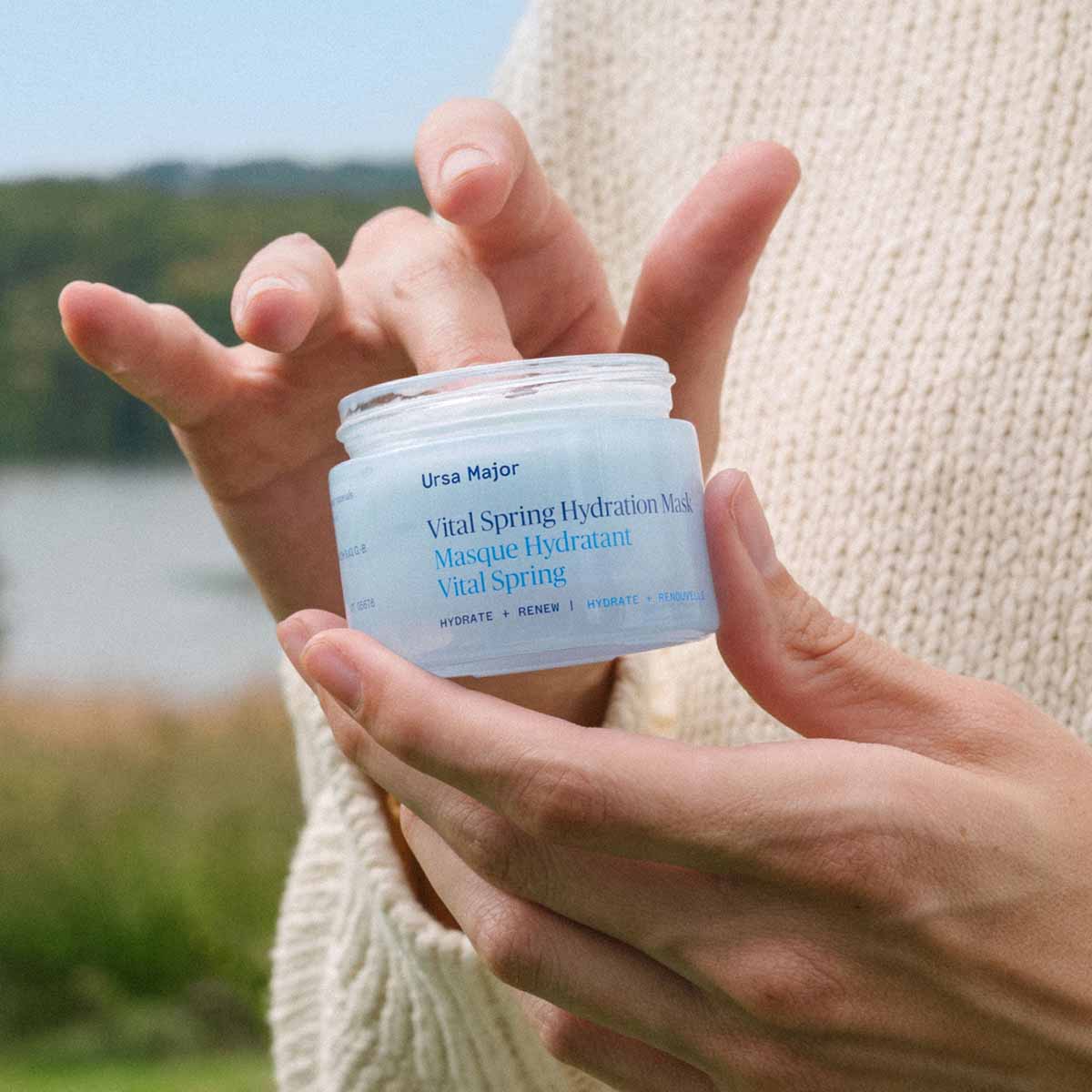 Ursa Major Vital Spring Hydration Mask is packed with powerful plant actives to plump and replenish, it relieves dryness and tightness, leaving skin soft, supple, and smooth.