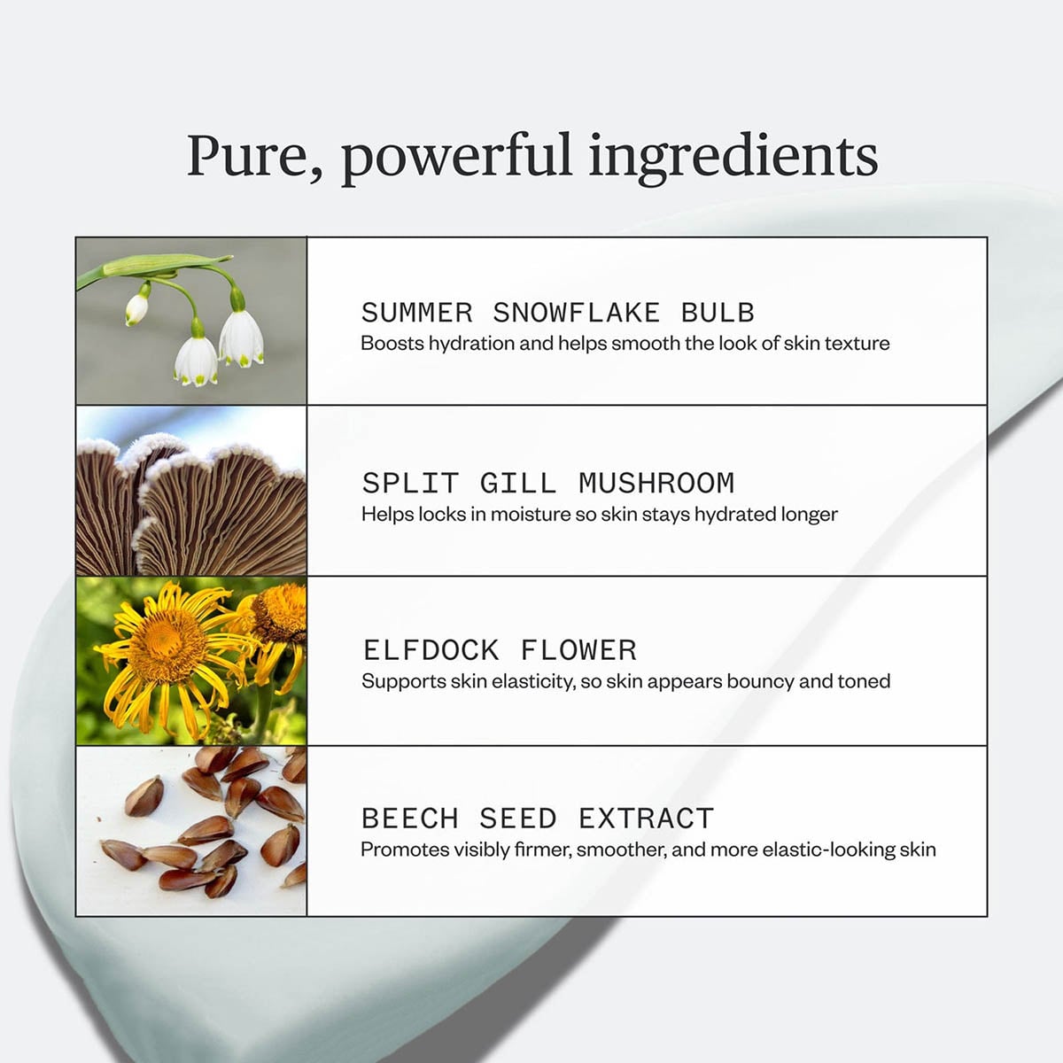 Ursa Major Vital Spring Hydration Mask ingredients.