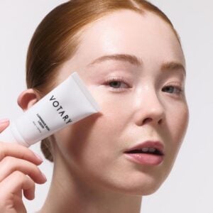 VOTARY Luminous Skin Liquid enhances skin with a lit-from-within glow.